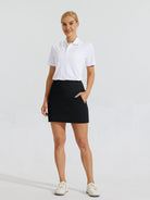 Women's Woven Outdoor Skort_Black_model5