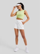 Willit Womens Yoga Lounge Shorts 2.5 Inch in white1