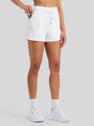 Willit Womens Yoga Lounge Shorts 2.5 Inch in white2