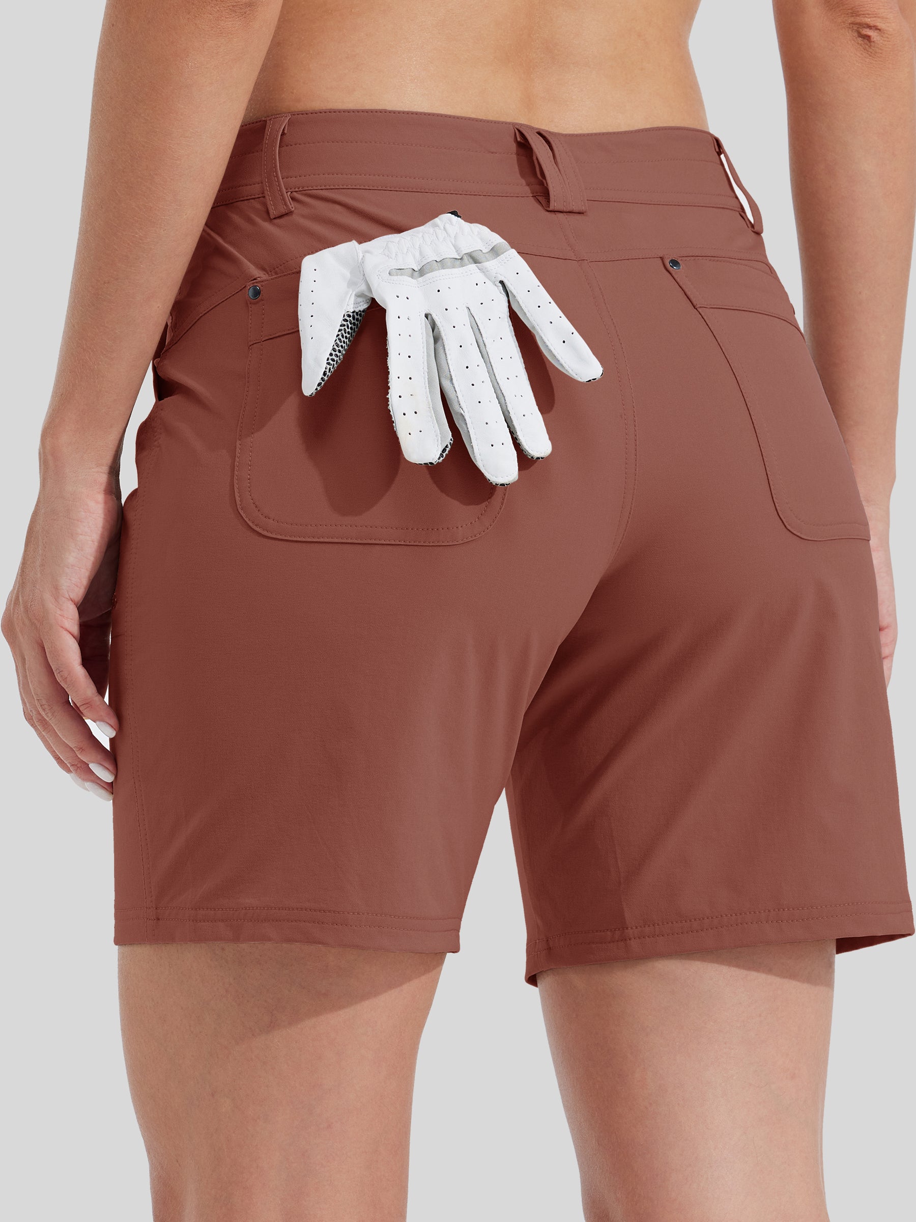 Womens Hiking Shorts Water Resistant cacao3